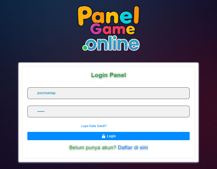 Step 5 - Login ke panel